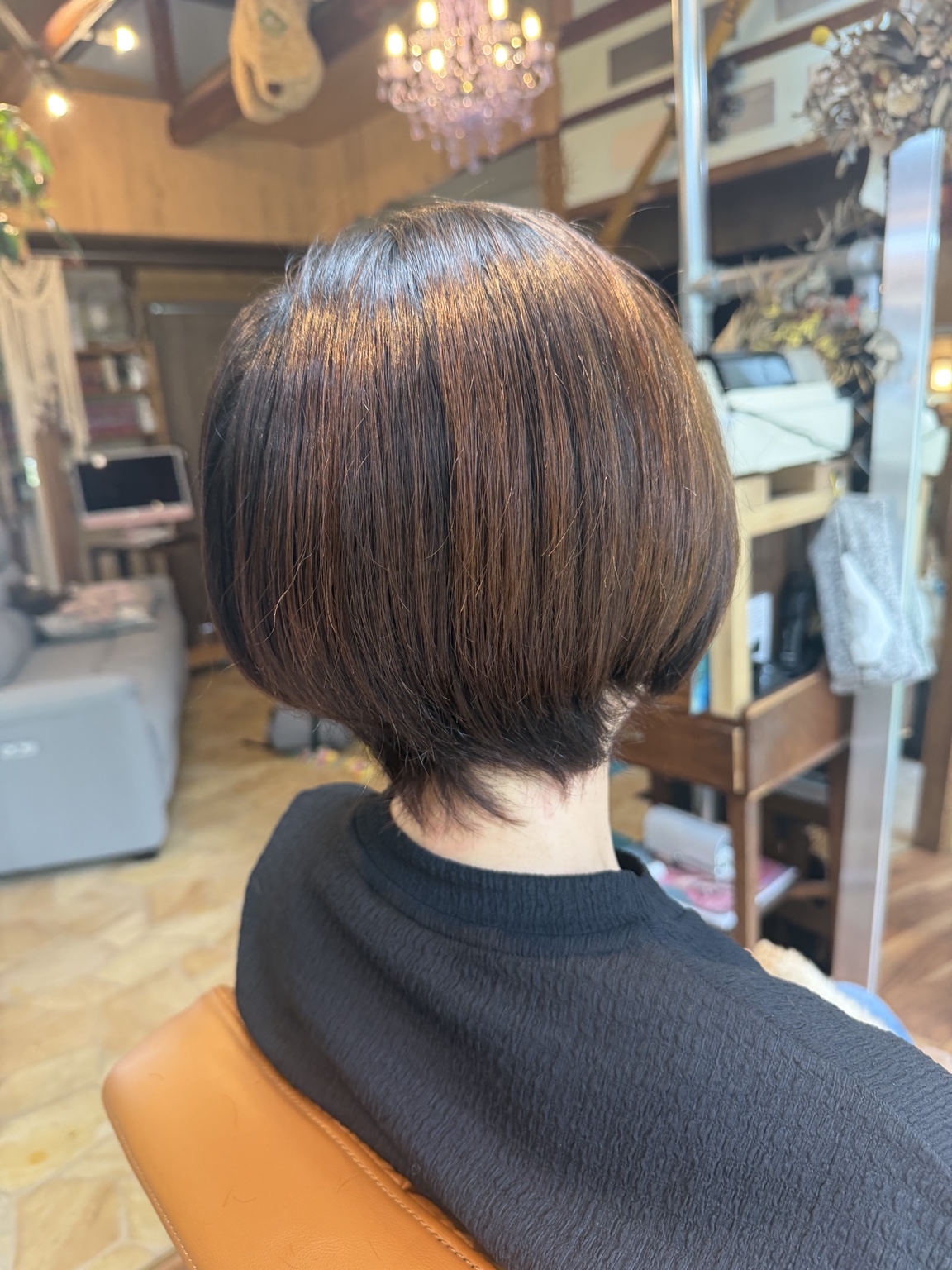 乾かしやすいショートボブ